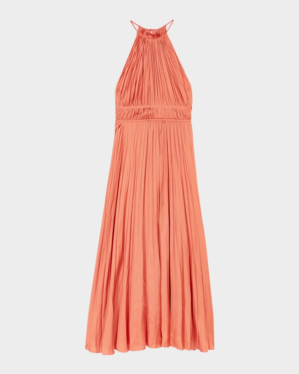 Revillota Pleated Maxi Dress